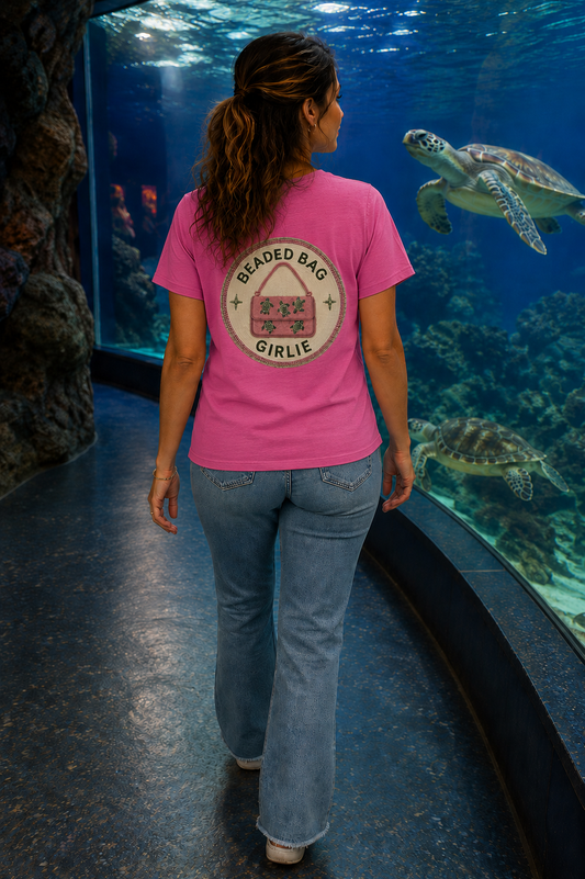 PINK TURTLES V-NECK